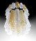 Italian Swirl Chandelier with Twisted Amber & Clear Murano Glass from Venini, 1960s, Image 15