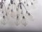Large Italian Starburst Flush Mount Ceiling Lamp in Bubble Glass & Chrome, 1960s 7