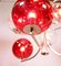 Italian Silver-Plated Sputnik Chandelier with Cranberry Murano Glass Globes, 1960s, Image 4