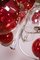 Italian Silver-Plated Sputnik Chandelier with Cranberry Murano Glass Globes, 1960s 8