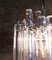 German Iced Glass Chandelier with Crystal Rods & Chrome from Kinkeldey, 1960s 7