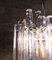 German Iced Glass Chandelier with Crystal Rods & Chrome from Kinkeldey, 1960s, Image 7