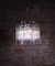 German Iced Glass Chandelier with Crystal Rods & Chrome from Kinkeldey, 1960s, Image 6