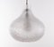 German Patmos Tulip Pendant Lamp in Crystal Glass from Peill & Putzler, 1960s 7