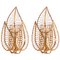 German Wall Sconces in Crystal & Gilt Brass from Palwa, 1960s, Set of 2 1