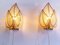 German Wall Sconces in Crystal & Gilt Brass from Palwa, 1960s, Set of 2 4