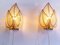 German Wall Sconces in Crystal & Gilt Brass from Palwa, 1960s, Set of 2, Image 4