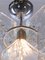 Italian Pendant Lamp in Iced Murano Glass & Chrome by Carlo Nason for Mazzega, 1960s, Image 5