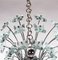 Sputnik Chandelier in Turquoise Glass & Chrome from Fontana Arte, Italy, 1970s 9