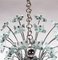 Sputnik Chandelier in Turquoise Glass & Chrome from Fontana Arte, Italy, 1970s, Image 9