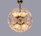 Moderne 10-Leuchten Dandelion Sputnik Hängelampe aus Glas & Messing, 1960er 6