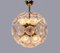 Modernist 10-Light Dandelion Sputnik Pendant in Glass & Brass, 1960s 6