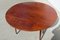 Round Table with 6 Spindle Legs & Extension in Mahogany, Image 4