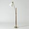 Brass and Teak Floor Lamp by Hans Bergström 1