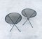 Regency Style Wrought Iron Side Tables, France, 1950s, Set of 2 1