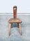 Handmade Oak Milking Stool, Belgium, 1940s, Image 1