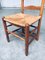 Brutalist Oak & Paper Cord Dining Chairs, 1940s, Belgium, Set of 8 7