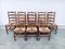 Brutalist Oak & Paper Cord Dining Chairs, 1940s, Belgium, Set of 8 21