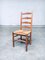 Brutalist Oak & Paper Cord Dining Chairs, 1940s, Belgium, Set of 8, Image 12