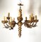 Antique Chandelier in Wood and Gilt Iron, 1700s 1