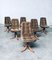 Mid-Century Scandinavian Swivel Dining Chair Set, Denmark, 1970s, Set of 6 20