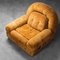 Poltrone e divano vintage di velluto in metallo, anni '70, set di 3, Immagine 8