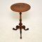 Antique Victorian Inlaid Walnut Occasional Table, Image 1