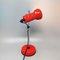 Lampe de Bureau Rouge de Veneta Lumi, Italy, 1970s 3