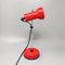 Lámpara de mesa roja de Veneta Lumi, Italy, años 70, Imagen 1