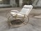 Mid-Century Modern Italian Gilt Metal Rocking Chair with Original Fabric Cushion by Guido Faleschini, 1970s 1