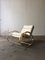 Rocking Chair Moderne Mid-Century en Métal Doré avec Coussin Original en Tissu par Guido Faleschini, Italie, 1970s 7