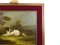 Paesaggio con cane, dipinto ad olio su tela, Inghilterra, XIX secolo, Immagine 6