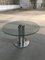 Mid-Century Modern Italian Marcuso 2532 Table with Chrome Base and Smoked Glass Top by Marco Zanuso for Zanotta, 1970s 1