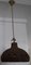 Lampada da soffitto vintage in ceramica marrone con interno non smaltato e interni smaltati di Zicoli Limbach, anni '70, Immagine 1
