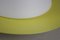 Lampada da soffitto in vetro opalino giallo limone, anni '50, Immagine 12