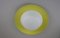 Zitronengelbe Opalglas Deckenlampe, 1950er 2