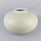 Vintage White Ceramic Vase from Carstens, 1960s 4