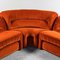 Vintage Velvet Living Room Set by Lev & Lev, 1970s, Set of 5, Image 4