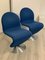 Blaue Modell 1-2-3 Stühle von Verner Panton für Fritz Hansen, 2er Set 4