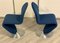Blue Model 1-2-3 Side Chairs by Verner Panton for Fritz Hansen, Set of 2 5
