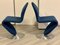 Blue Model 1-2-3 Side Chairs by Verner Panton for Fritz Hansen, Set of 2 9