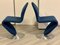 Blue Model 1-2-3 Side Chairs by Verner Panton for Fritz Hansen, Set of 2, Image 9