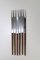 Fondue Forks by Carl Auböck for Anvil, 1960s, Set of 6 1