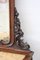 Consola antigua de nogal con espejo, 1880, Imagen 9