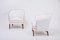 Danish Mid-Century Modern White Armchairs by Ludvig Pontoppidan, Set of 2 4