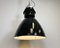 Large Industrial Black Factory Lamp from Elektrosvit, 1960s 12