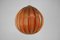 Large Mid-Century Wooden Veneer Pendant from Uluv, 1960s 3