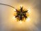 Florentiner Blumen Deckenlampe, 1950er 9
