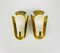 Mid-Century Brass Sconces, Italy, 1960s, Set of 2 7