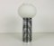 Chrome and Opal Glass Table Lamp, Italy, 1960s, Image 7